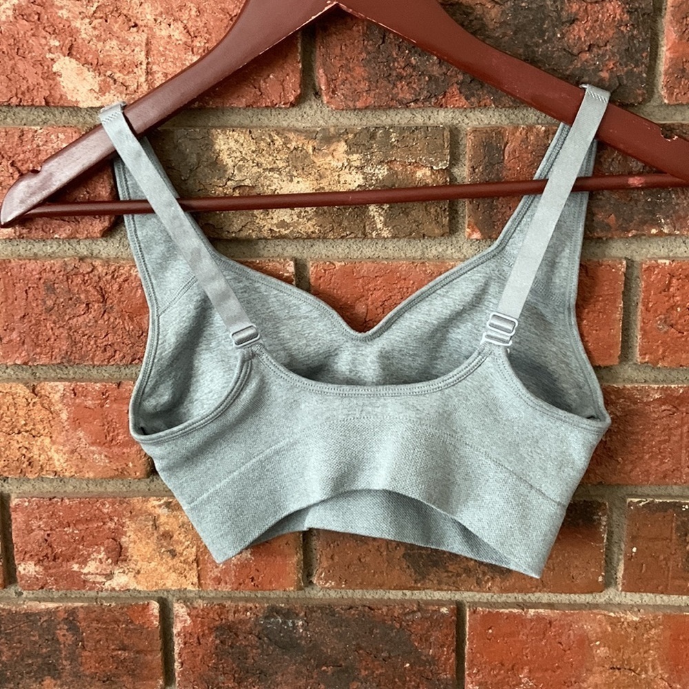 Puma Heather Gray Sweetheart Sports Bra - Picture 4 of 6